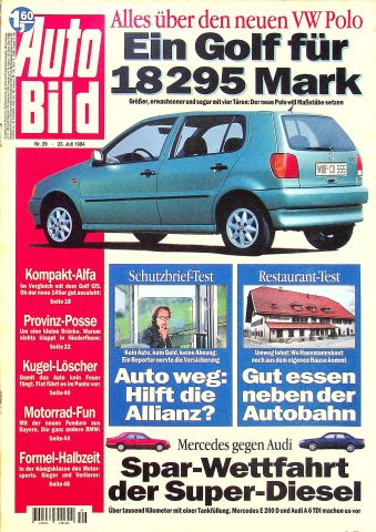 Deckblatt Auto Bild (29/1994)